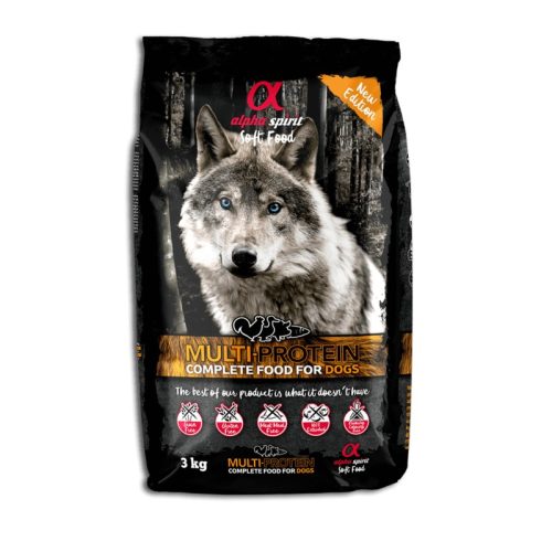 Alpha Spirit Semi-moist Multiprotein Complete Dog Food in bag 3 kg