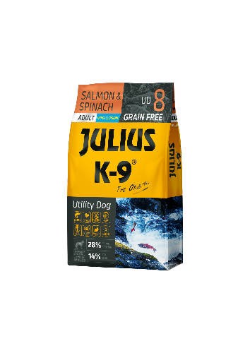 JULIUS K-9 Salmon&Spinach Adult 10kg  (UD8)