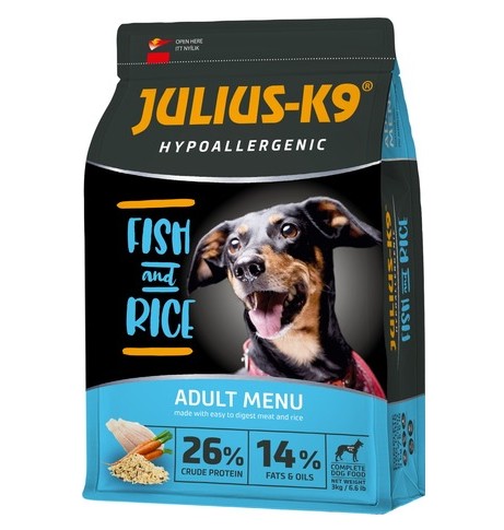 JULIUS K-9  Hypoallergenic Adult Fish&Rice 12kg